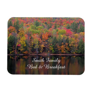Autumn Leaves Fall Color Scene Flexible Magnet