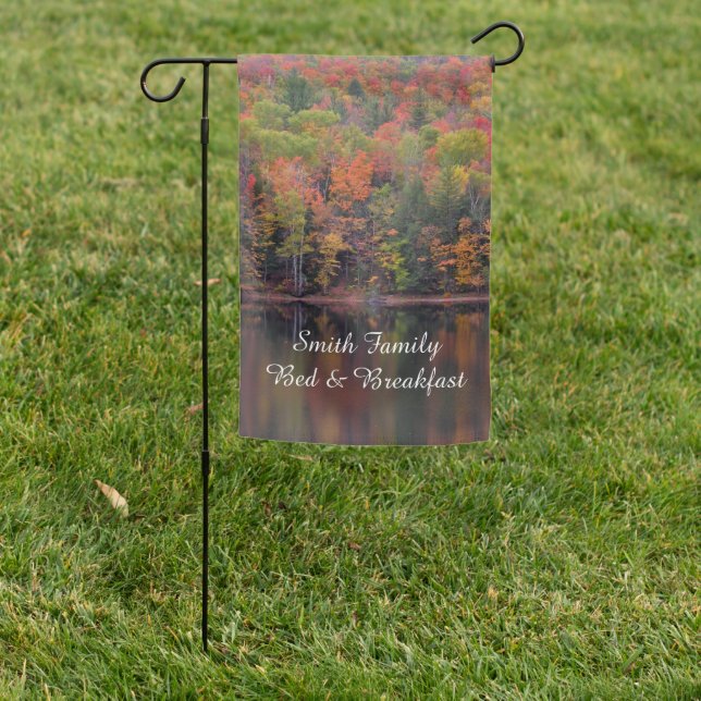 Autumn Leaves Fall Color Scene Garden Flag (In SItu)