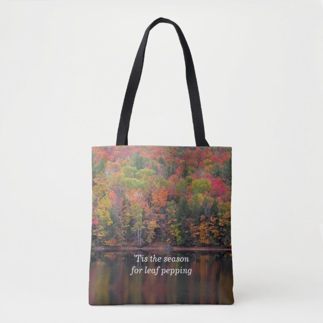 Autumn Leaves Fall Color Scene Tote Bag (Front)