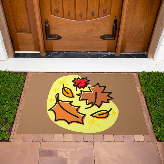 Autumn Leaves Fall Colorful Seasonal Leaf Art  Doormat (Creator Uploaded)