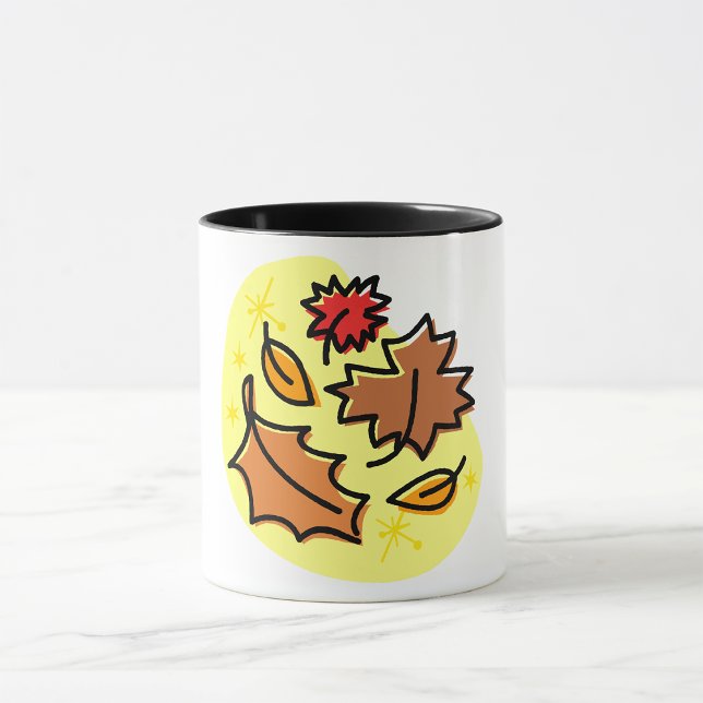 Autumn Leaves Fall Colorful Seasonal Leaf Art  Mug (Creator Uploaded)