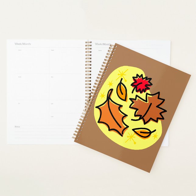 Autumn Leaves Fall Colorful Seasonal Leaf Art  Planner (Creator Uploaded)