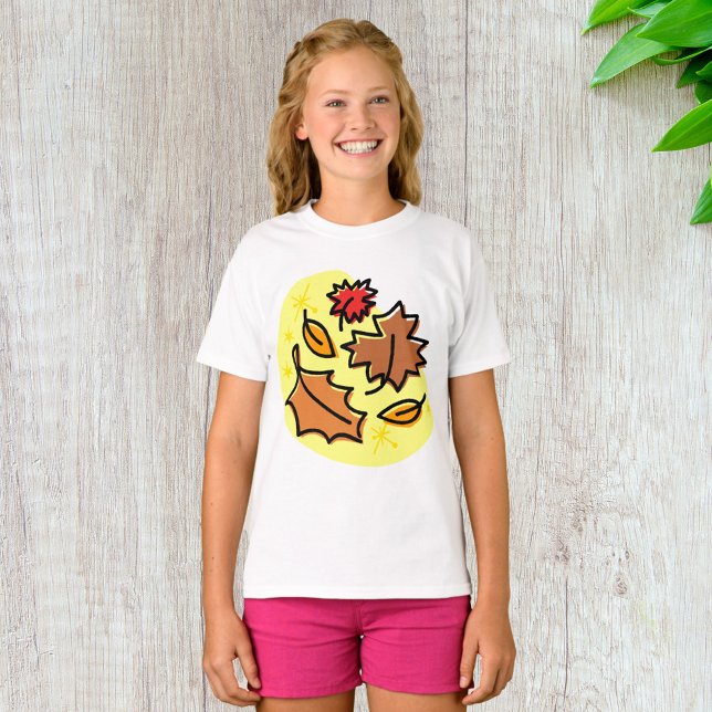 Autumn Leaves Fall Colorful Seasonal Leaf Art  T-Shirt (Creator Uploaded)
