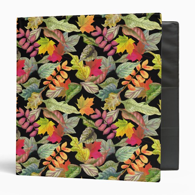 Autumn Leaves | Fall Colors 3 Ring Binder (Front/Inside)