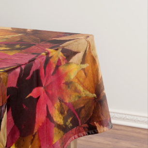 Autumn Leaves Fall Colors Pattern Home Decor Tablecloth