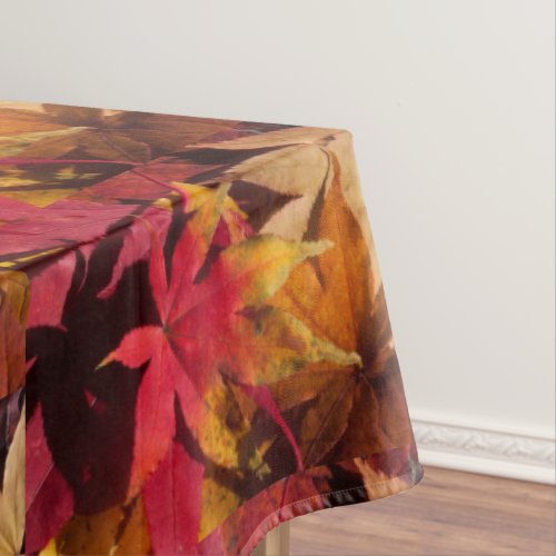 Autumn Leaves Fall Colors Pattern Home Decor Tablecloth