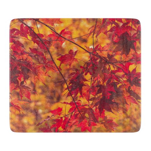 Autumn Leaves Fall Foliage Nature Cutting Board