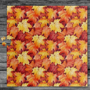 Autumn Leaves, Fall Leaves, Colorful Leaves Jigsaw Puzzle