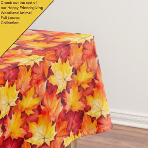 Autumn Leaves, Fall Leaves, Colorful Leaves Tablecloth