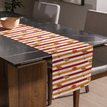 Autumn Leaves Fall Striped Personalized