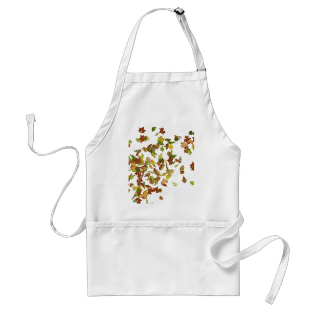 AUTUMN LEAVES, FALL STYLE ADULT APRON (Front)