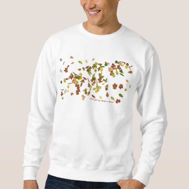 AUTUMN LEAVES, FALL STYLE SWEATSHIRT (Front)
