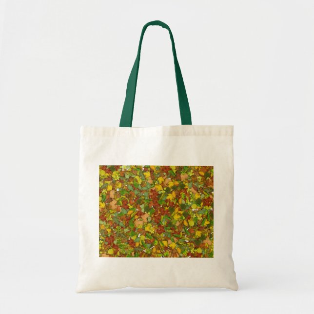 AUTUMN LEAVES, FALL STYLE TOTE BAG (Front)