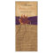 Autumn Leaves, FAUX Burlap Wedding Menu Card