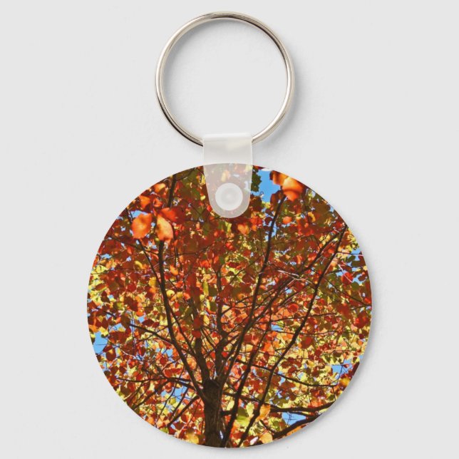 Autumn Leaves Fireworks Keychain (Front)