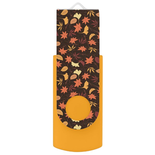 Autumn Leaves Flash Drive (Front Vertical)