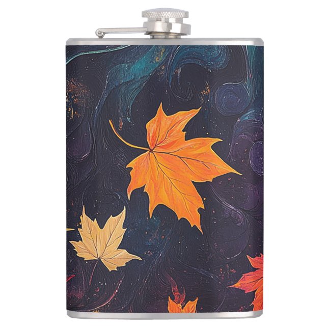 Autumn Leaves Flask (Front)