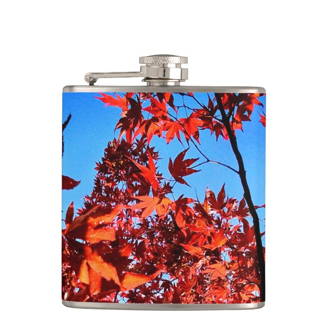 Autumn leaves flask (Front)