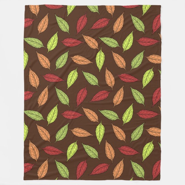 AUTUMN LEAVES FLEECE BLANKET (Front)