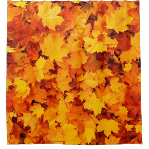 Autumn leaves foliage autumn leaves shower curtain