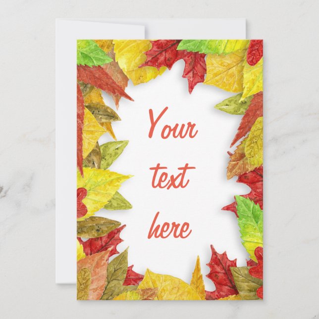 Autumn leaves frame (Front)