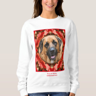 Autumn Leaves Frame Create Your Own Pet Photo Sweatshirt