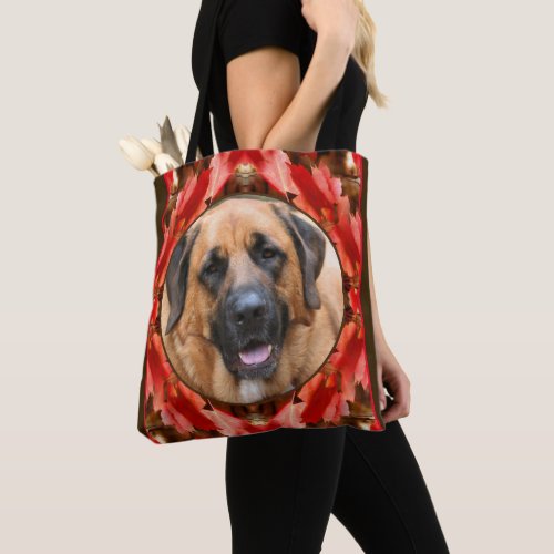 Autumn Leaves Frame Create Your Own Pet Photo Tote Bag