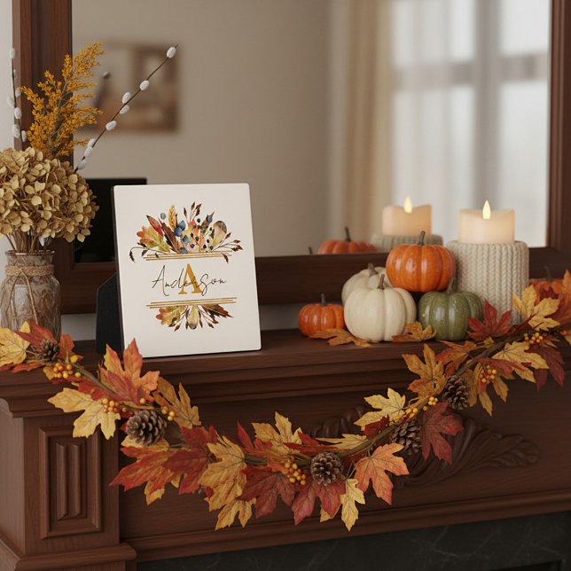 Autumn leaves frame personalized  (Creator Uploaded)