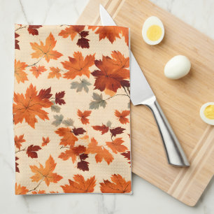 Autumn Leaves - Gentle Fall Elegance Kitchen Towel