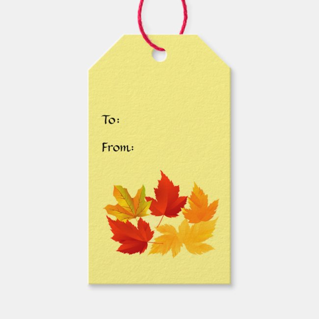 Autumn Leaves Gift Tags