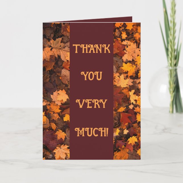 Autumn Leaves Greeting Card (Front)
