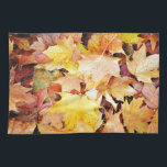 Autumn leaves hand towel<br><div class="desc">Autumns leaves. Autumns does not leave. It is here and brought for you this beautiful background you can personalize with your own text. Enjoy!</div>