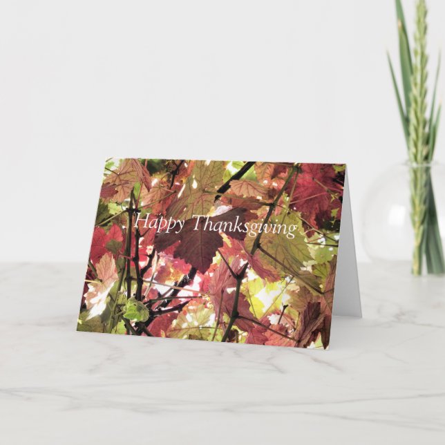 AUTUMN LEAVES HOLIDAY CARD (Front)