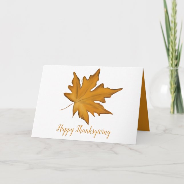 Autumn Leaves  Holiday Card (Front)