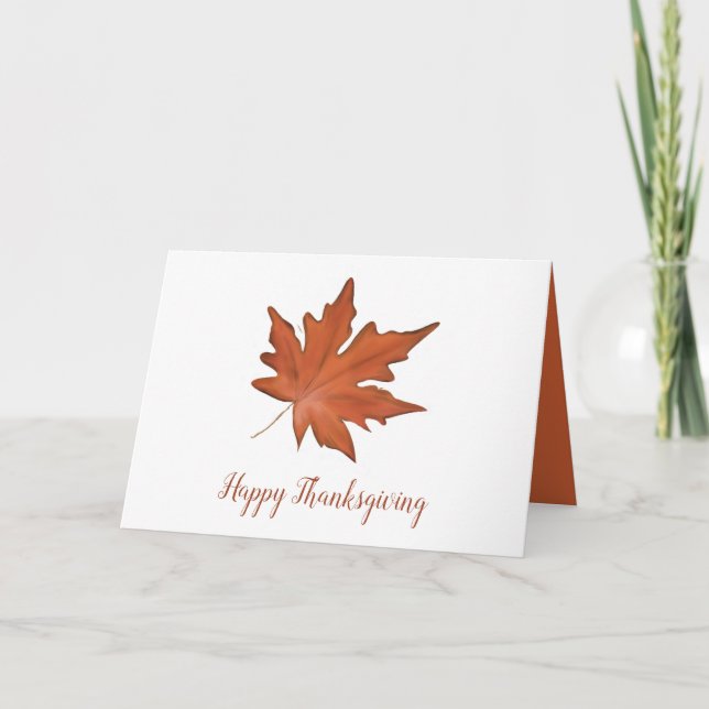 Autumn Leaves  Holiday Card (Front)