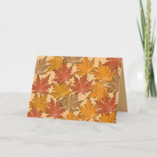 Autumn Leaves  Holiday Card
