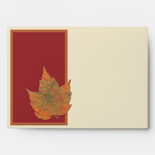 Autumn Leaves II Envelope for 5x7 Sizes