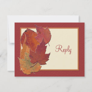 Autumn Leaves II RSVP Card 2