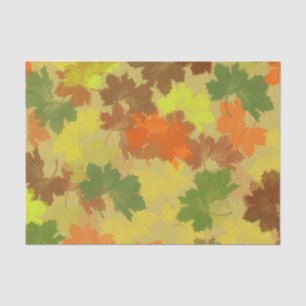 Autumn Leaves Illustration Tissue Paper