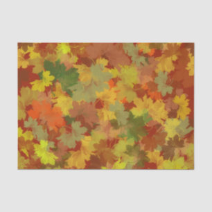 Autumn Leaves Illustration Tissue Paper