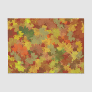 Autumn Leaves Illustration Tissue Paper