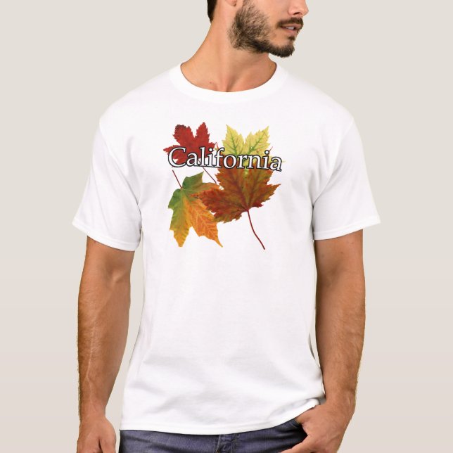 AUTUMN LEAVES IN CALIFORNIA T-Shirt (Front)