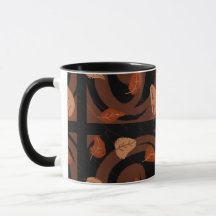 Autumn leaves in cozy fall colors coffee mug
