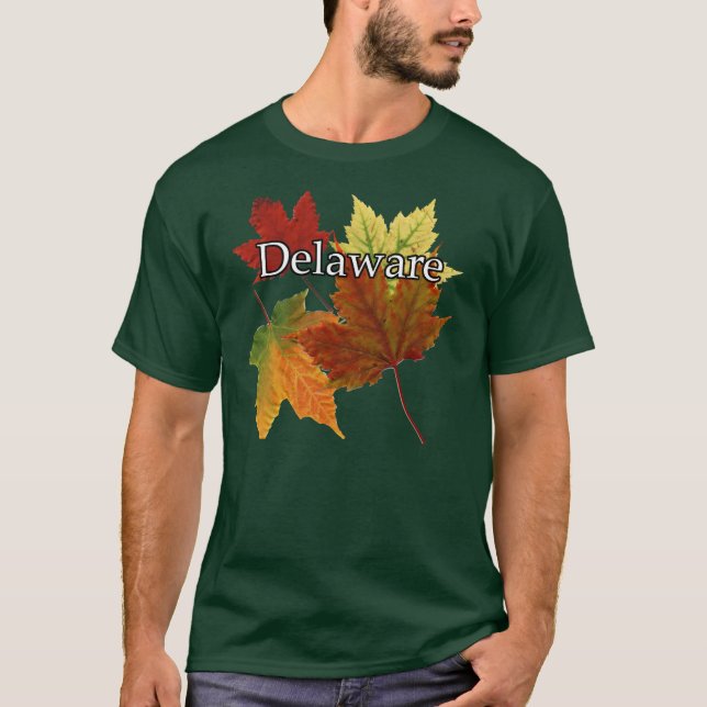 AUTUMN LEAVES IN DELAWARE T-Shirt (Front)