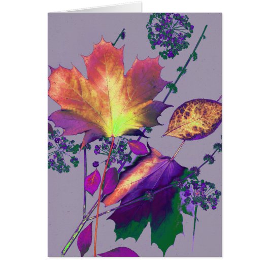 Autumn Leaves in Lilac (Front)