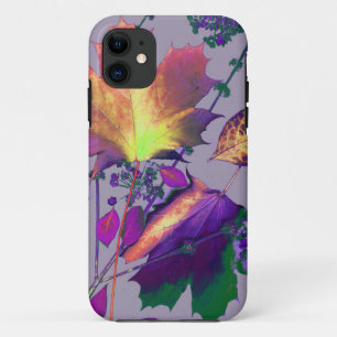 Autumn Leaves in Lilac iPhone 11 Case