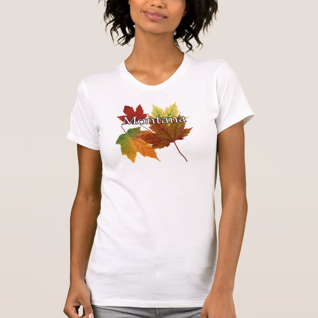 AUTUMN LEAVES IN MONTANA T-Shirt (Front)