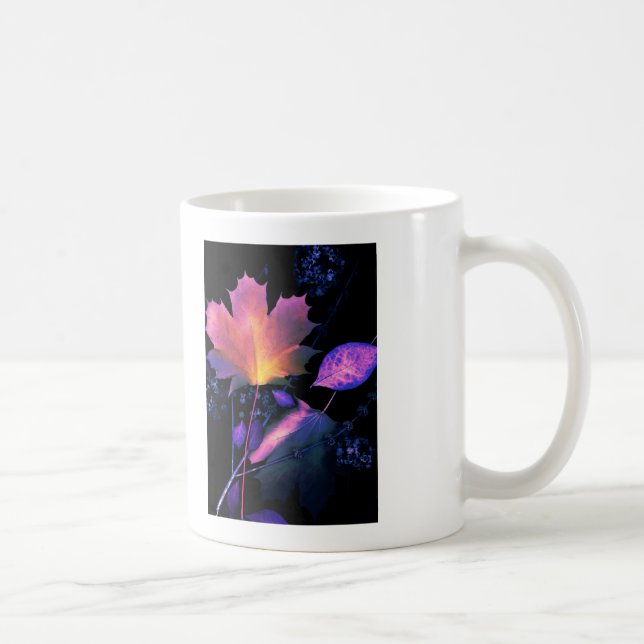 Autumn Leaves in Neon Coffee Mug (Right)