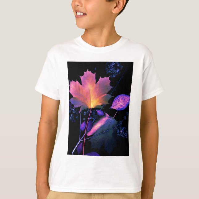 Autumn Leaves in Neon T-Shirt (Front)