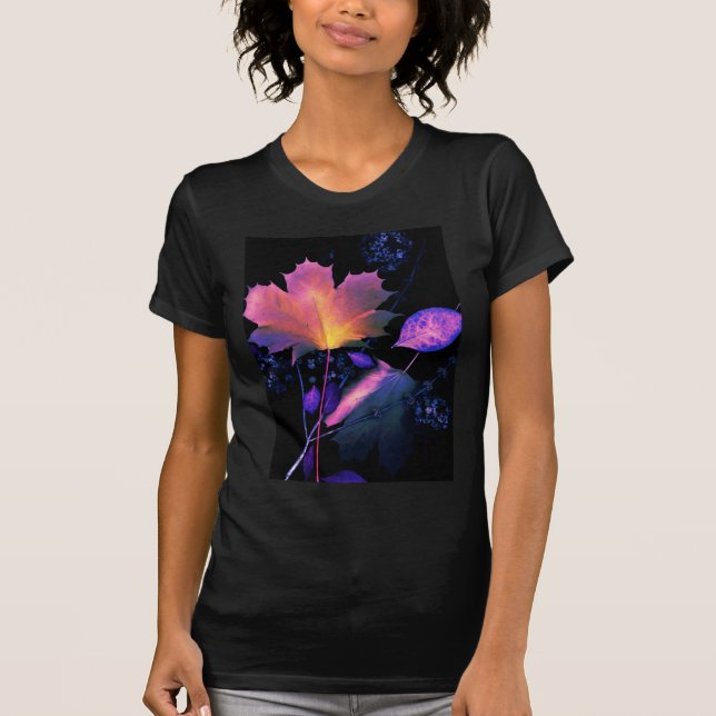 Autumn Leaves in Neon T-Shirt (Front)